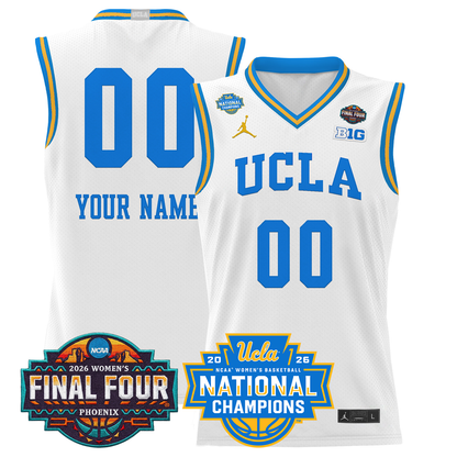 UCLA Bruins 2026 Women's Basketball All Stitched Jersey - National Champions Patch
