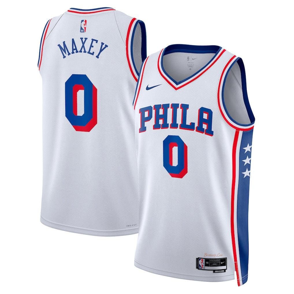 Tyrese Maxey - Philadelphia 76ers Association Edition Swingman Jersey - Custom Name