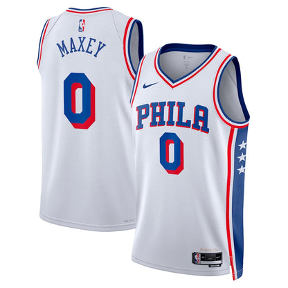 Tyrese Maxey - Philadelphia 76ers Association Edition Swingman Jersey - Custom Name