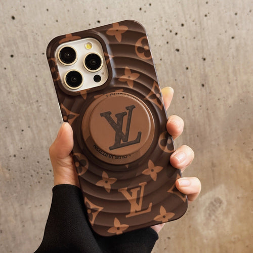 LV Ring Stand Case: Sleek Style for Your iPhone 13-17