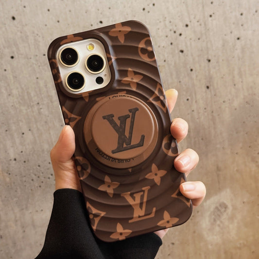 LV Ring Stand Case: Sleek Style for Your iPhone 13-17