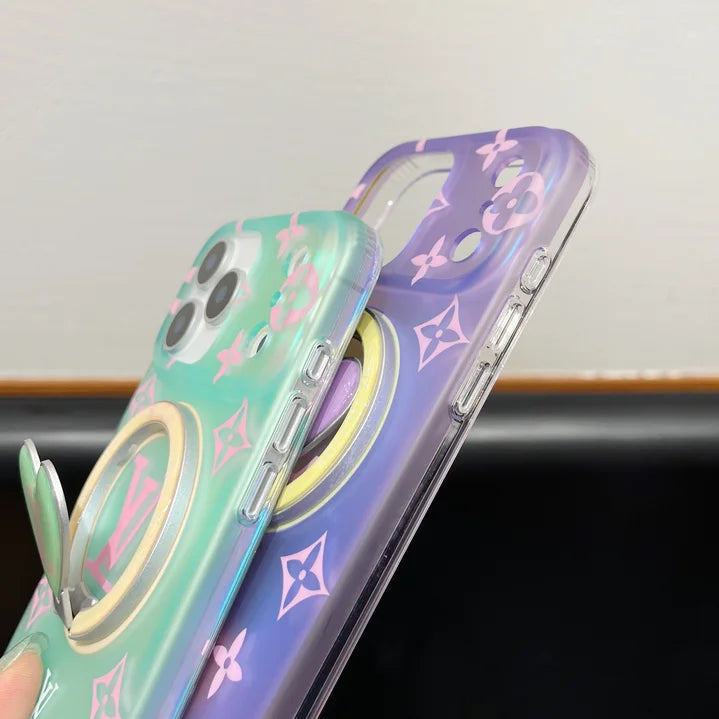 Louis Vuitton Colorful Heart Magnetic Holder For iPhone 13-17 Series
