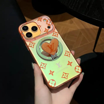 Louis Vuitton Colorful Heart Magnetic Holder For iPhone 13-17 Series