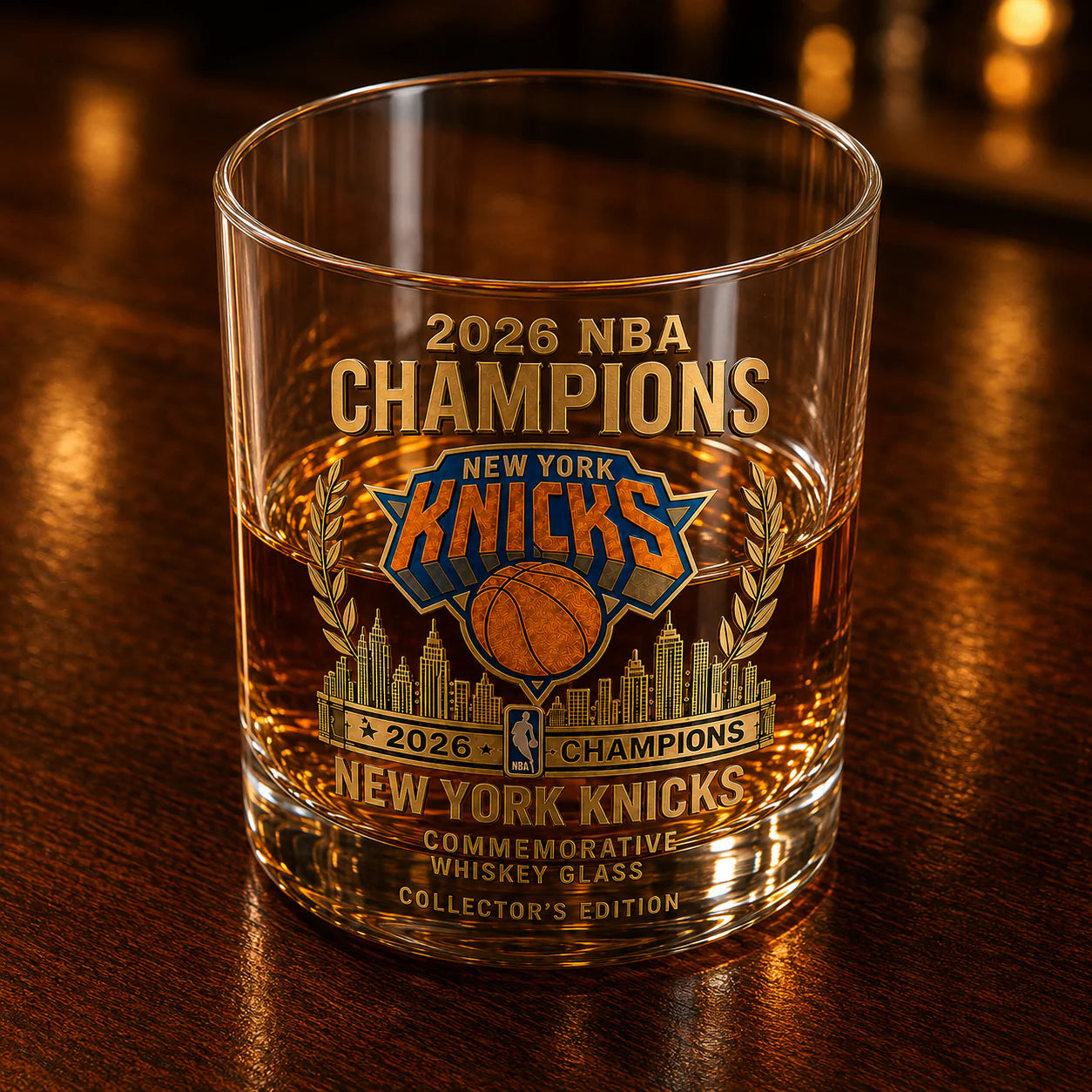NY Knicks 2026 NBA Finals Champions Decanter
