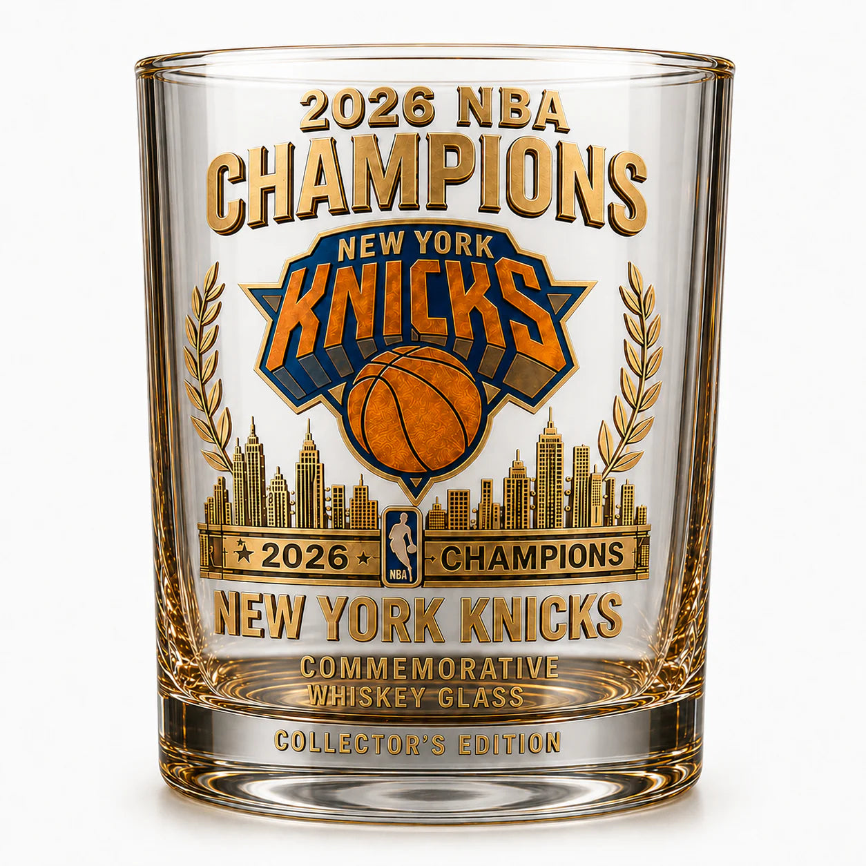 NY Knicks 2026 NBA Finals Champions Decanter