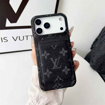 Leather Card Holder Case for iPhone 12-17 Series