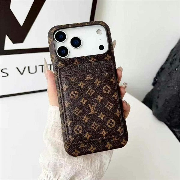 Leather Card Holder Case for iPhone 12-17 Series