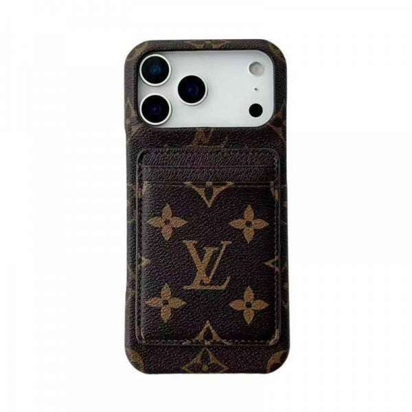Leather Card Holder Case for iPhone 12-17 Series