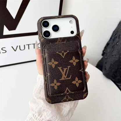 Leather Card Holder Case for iPhone 12-17 Series