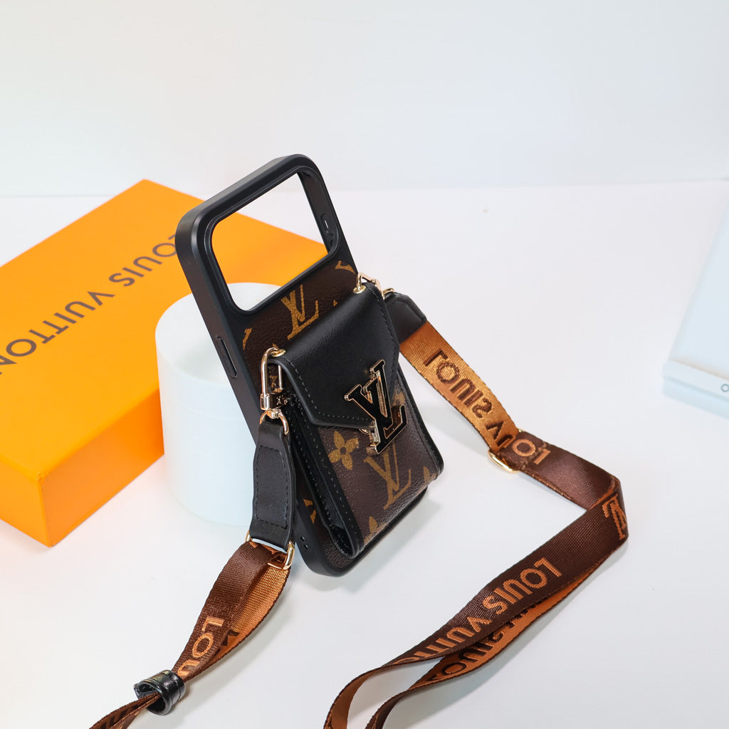 LV Crossbody Phone Case For iPhone 12-17 Series