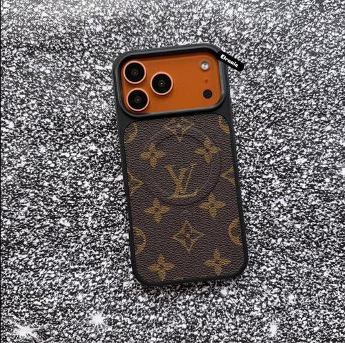 Premium Monogram MagSafe Case for iPhone 12-17 Series