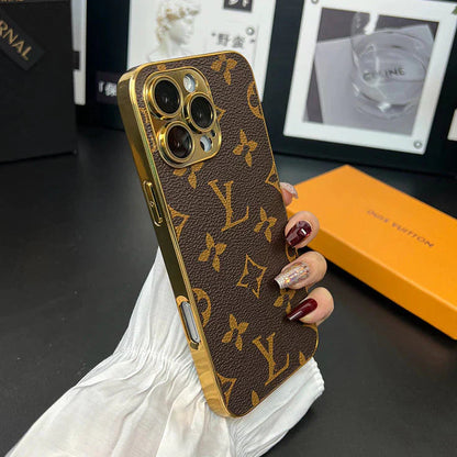 NEW DESIGN SOFT LUXURY IPHONE CASE WITH GOLDEN BORDER